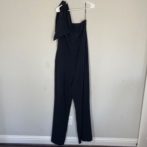 NWT Dress The Population Tiffany Jumpsuit Women's XXL Black One Shoulder